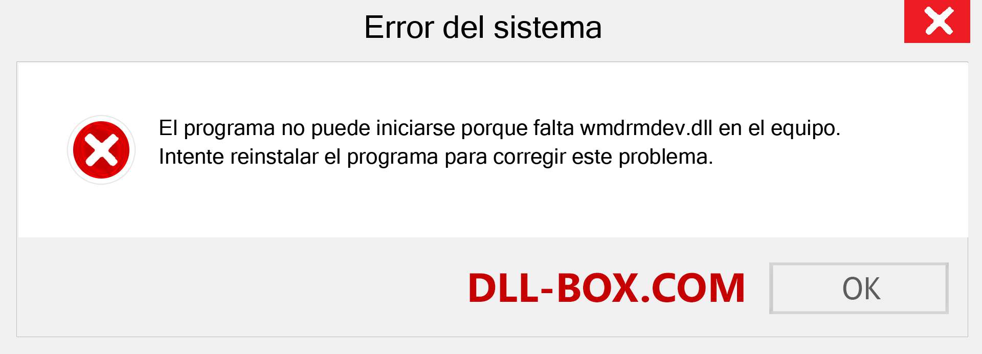 ¿Falta el archivo wmdrmdev.dll ?. Descargar para Windows 7, 8, 10 - Corregir wmdrmdev dll Missing Error en Windows, fotos, imágenes